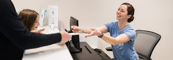 Chiropractic Charlotte NC Welcome Desk